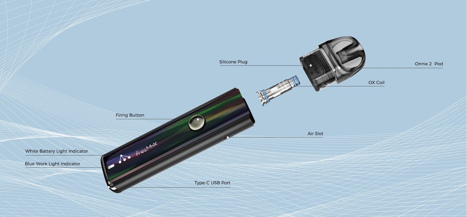 Onnix 2 15W Pod System - FreeMax - Vape Kit - Giant Vapes Onnix 2 15W Pod System - FreeMax - Vape Kit - Giant Vapes