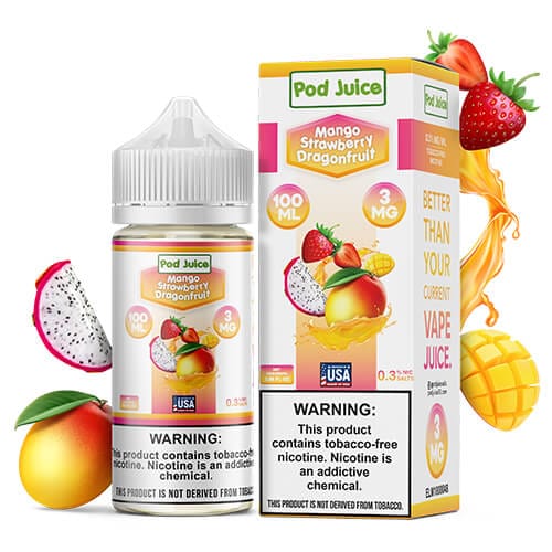 Mango Strawberry Dragonfruit - Pod Juice - 100mL