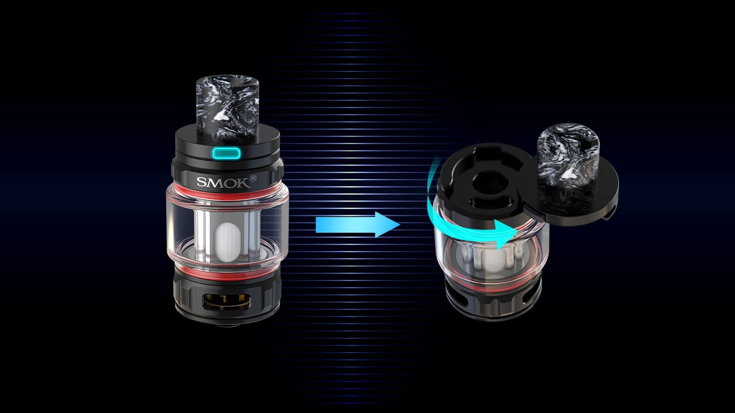 smok vape tfv mini v2 tank SMOK TFV18 Mini Sub-Ohm Tank - Vape Tank