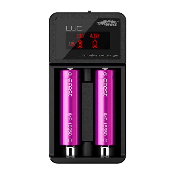 Efest LUC V2 Battery 2-Bay LCD 18650 Battery Charger