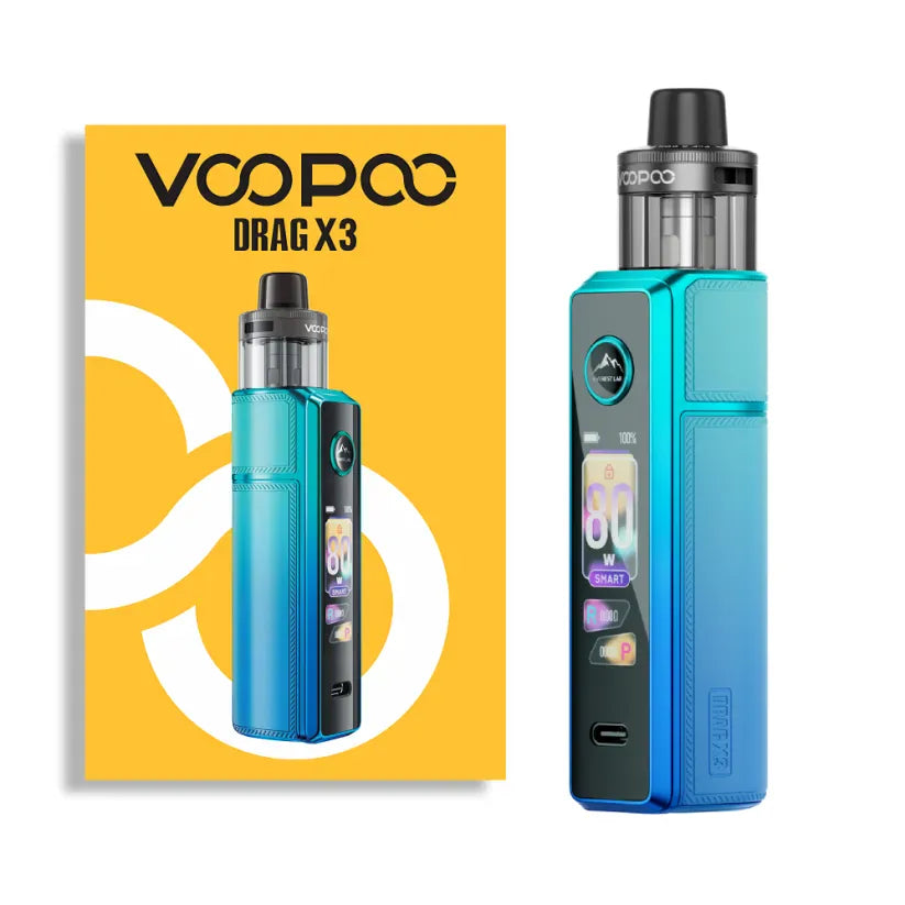 VOOPOO Drag X3 Kit | 80W Touchscreen Pod Mod At Giant Vapes! VOOPOO Drag X3 Kit | 80W Touchscreen Pod Mod At Giant Vapes!