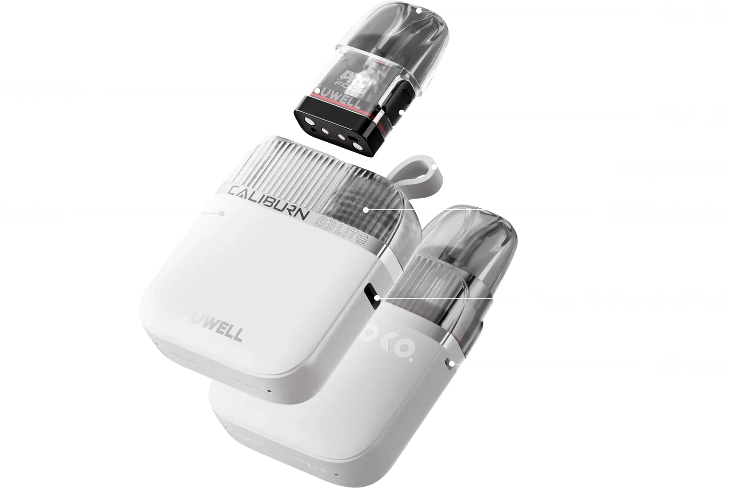 UWELL Caliburn G3 Lite KOKO Pod System - Vape Pod Kit | Giant Vapes UWELL Caliburn G3 Lite KOKO Pod System - Vape Pod Kit | Giant Vapes