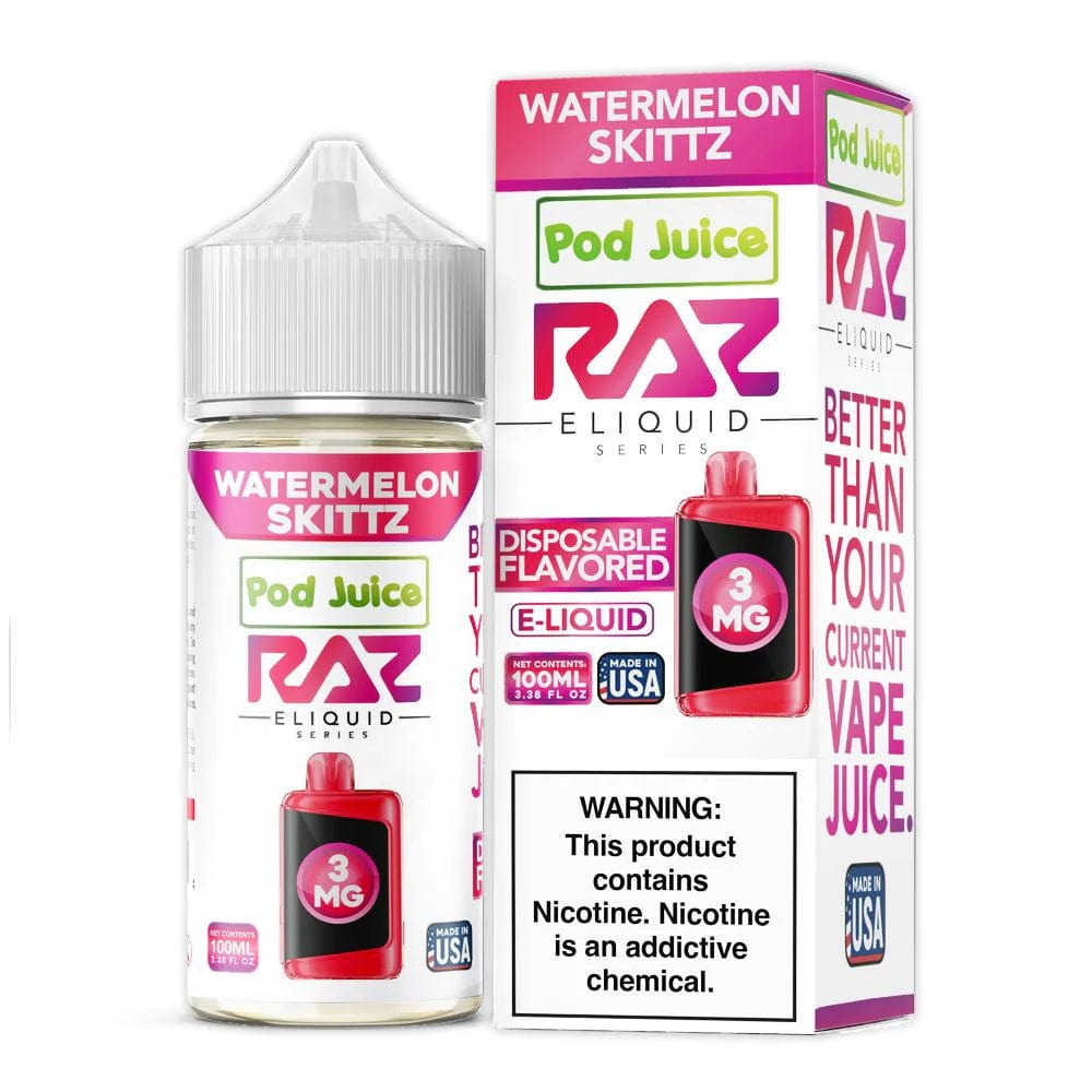 Watermelon Skittz - Pod Juice x Raz E-Liquid - 100mL