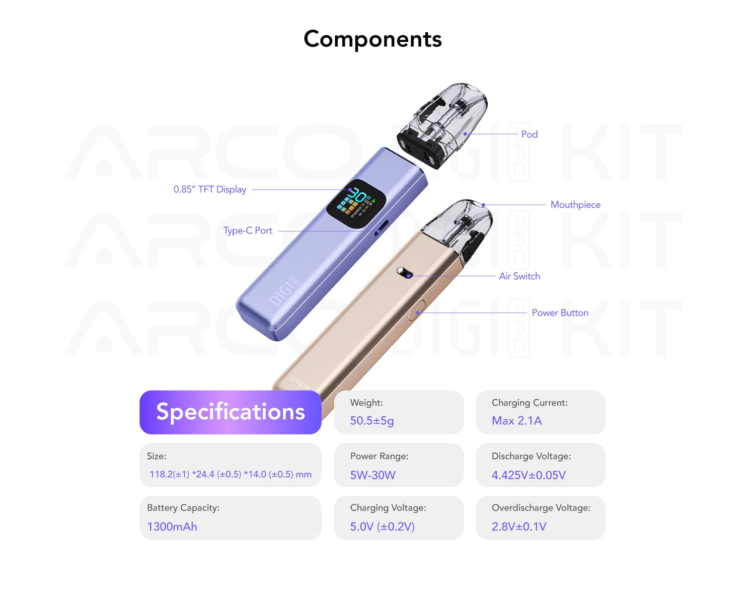 SMOK Arco Digi PRO 30W Pod System