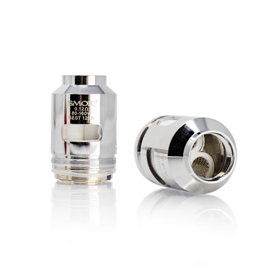 SMOK TFV16 Mesh Replacement Coils - 0.12 ohm Dual Mesh Coil and inside view